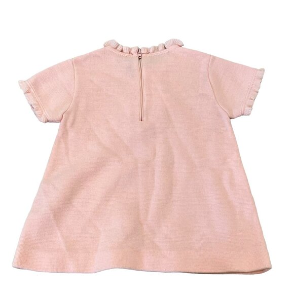 Little World Pink Vintage Acrylic Spring Sweater Dress Baby Girl Large - Picture 7 of 7